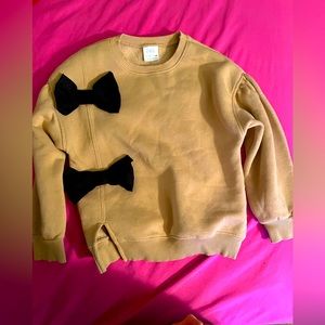 Zara Size 7 two (bow) sweater (Brand New Condition) Worn once
